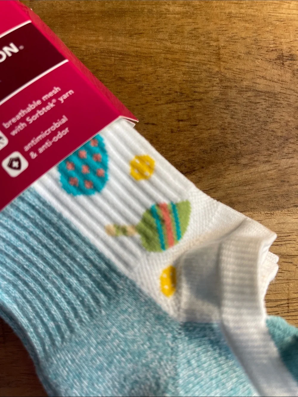 Dr Motion 2pk Pickleball Compression Ankle Socks - Light Blue & White Size 4-10